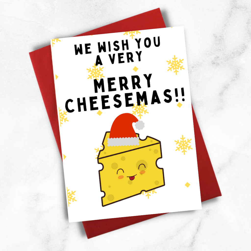 "Merry Cheesemas" Christmas Card