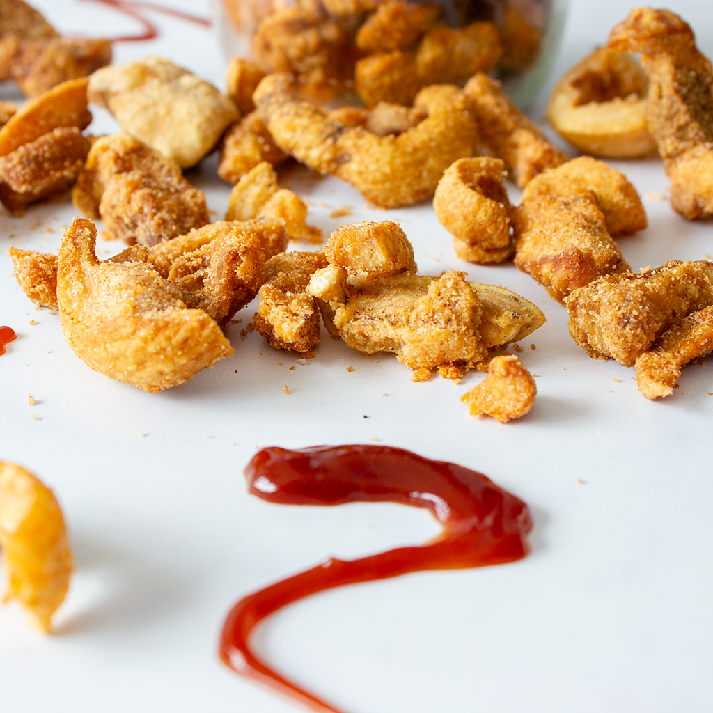 BBQ Pork Scratchings Jar