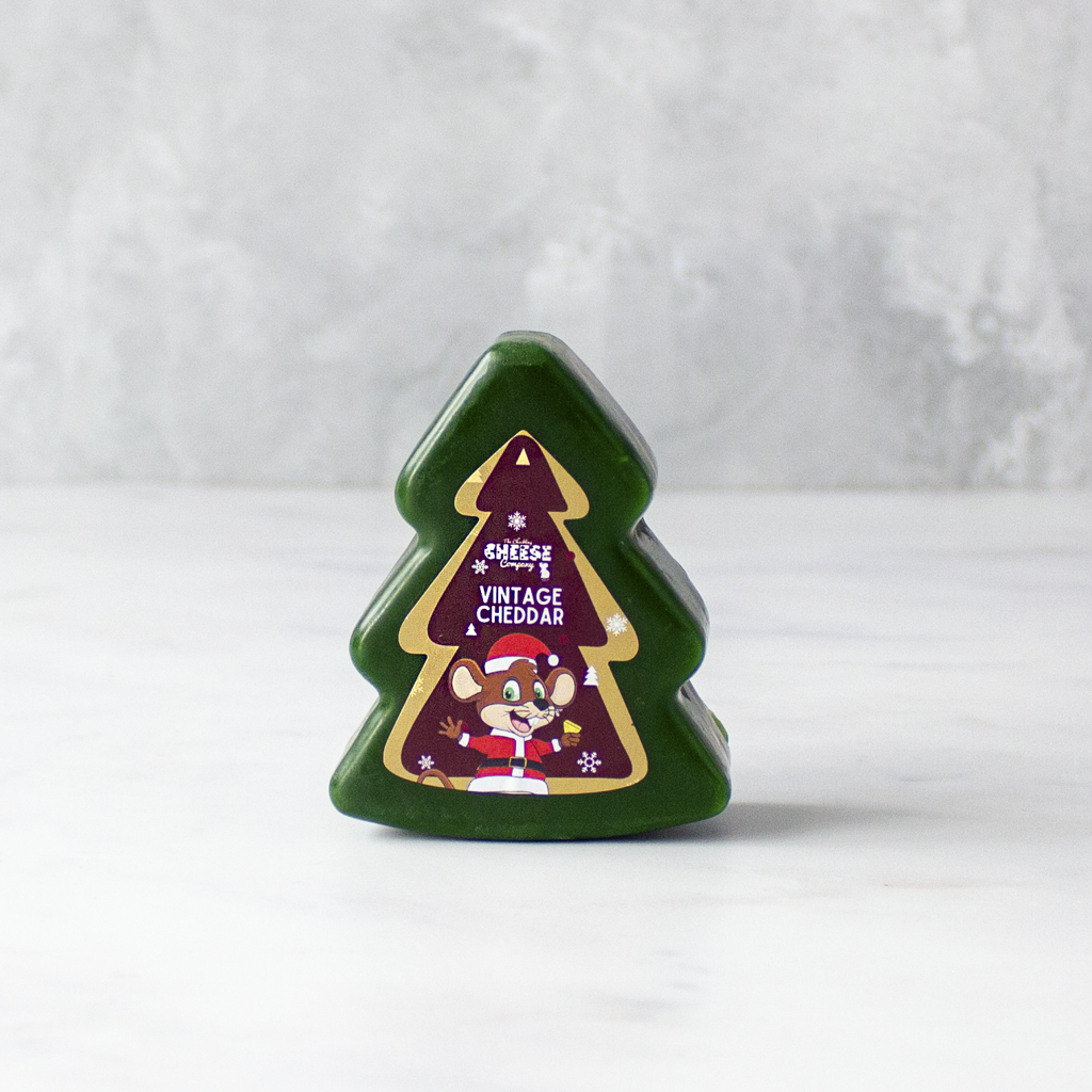 Christmas Tree Shaped Intense Vintage Cheddar Truckle