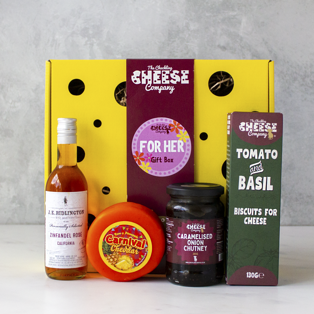For Her Cheese & Wine Gift Box