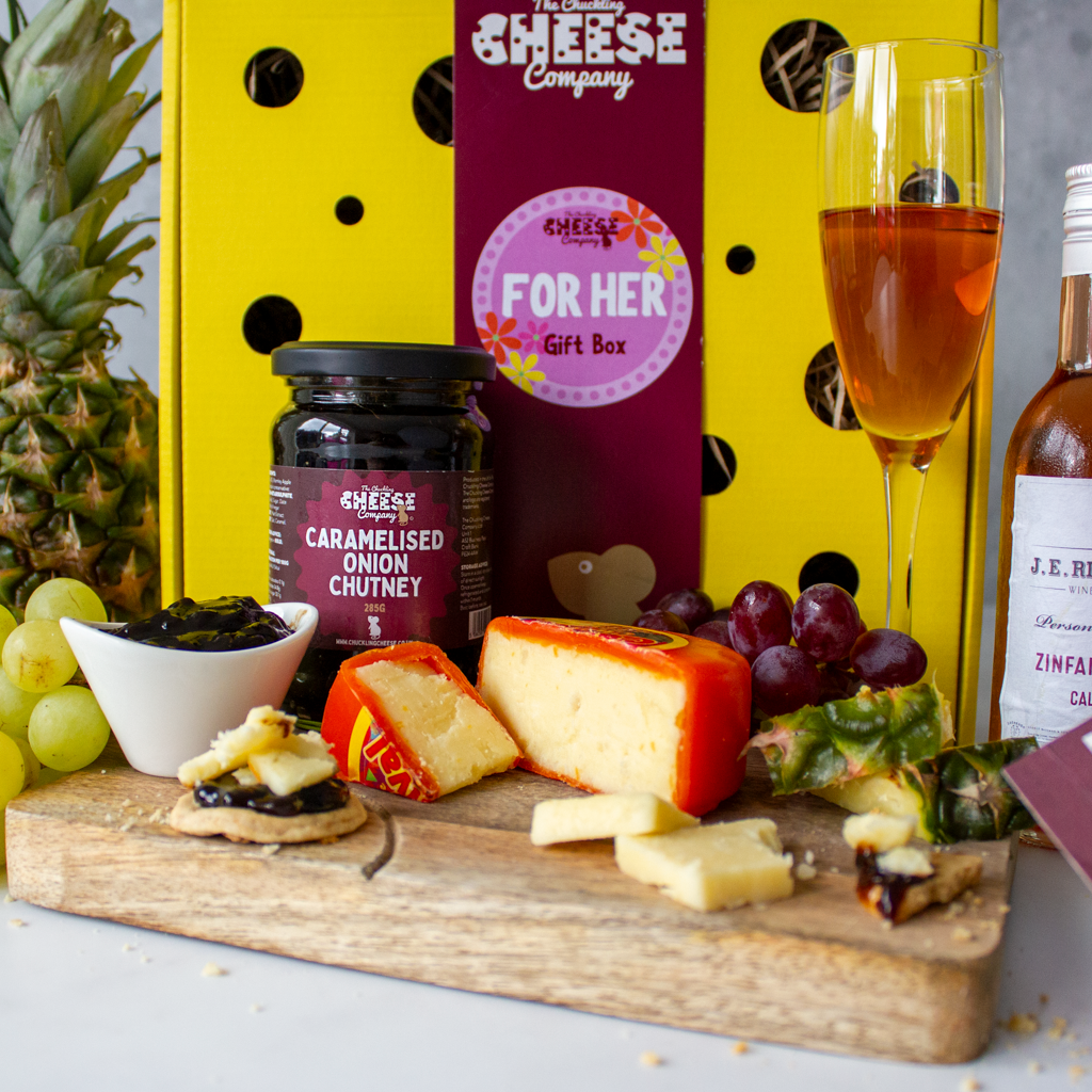 For Her Cheese & Wine Gift Box