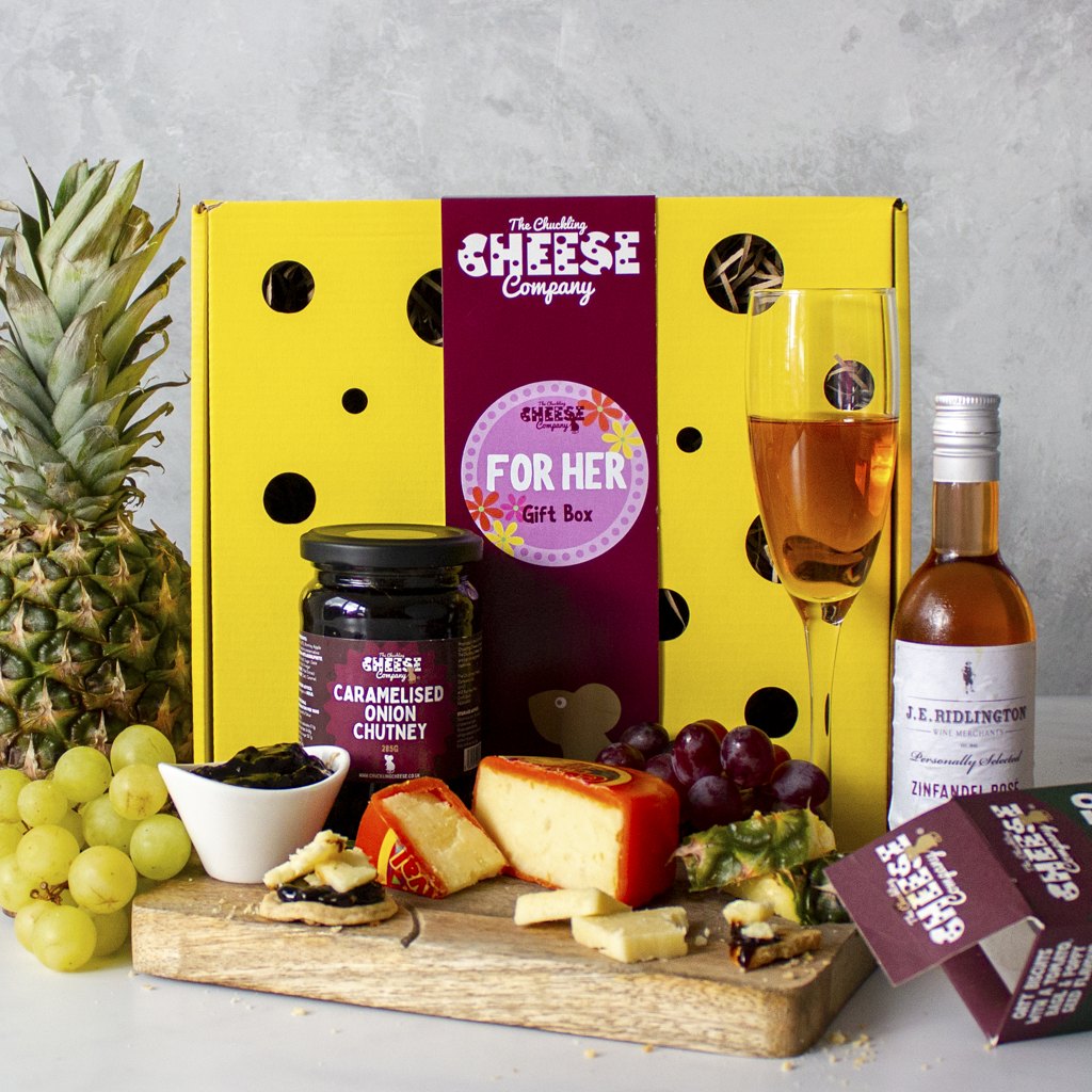 For Her Cheese & Wine Gift Box