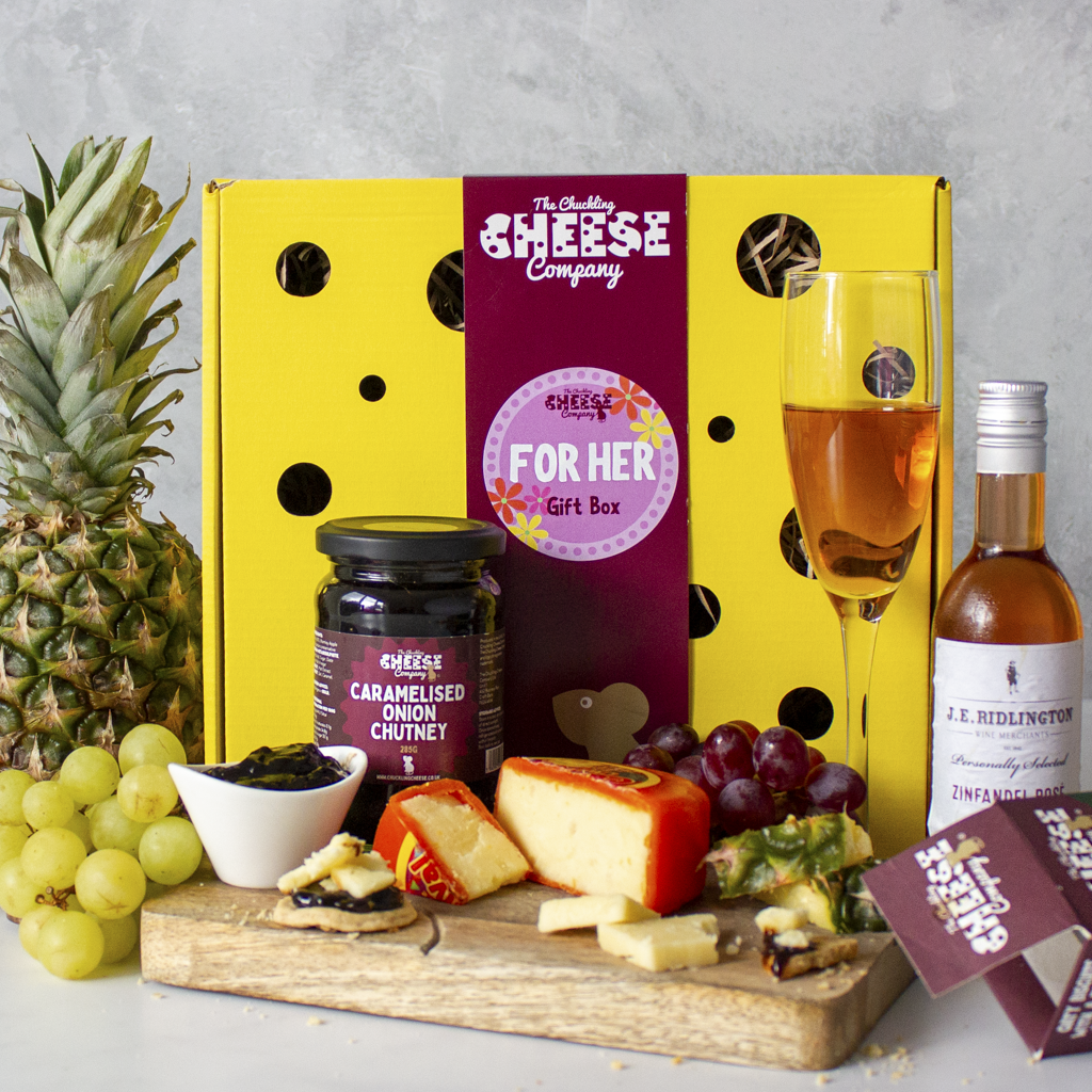 For Her Cheese & Wine Gift Box