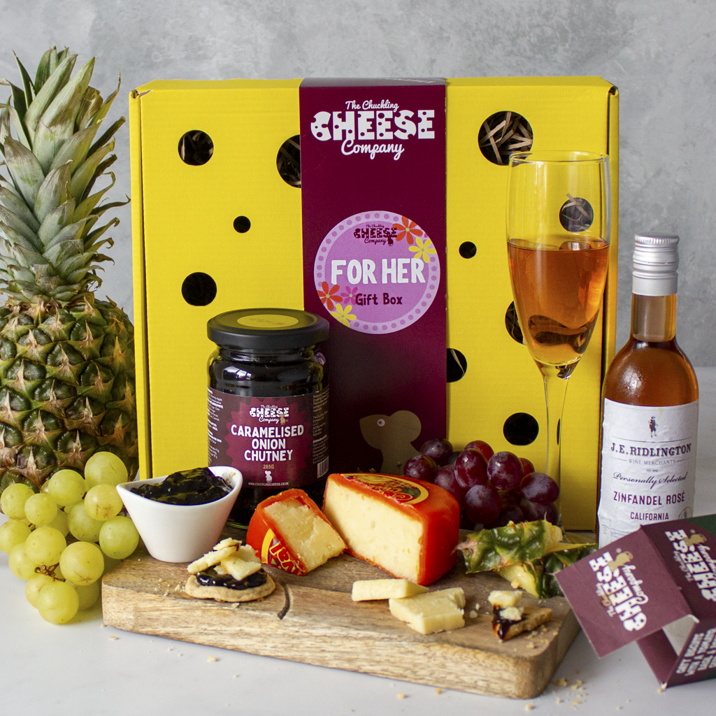 For Her Cheese & Wine Gift Box