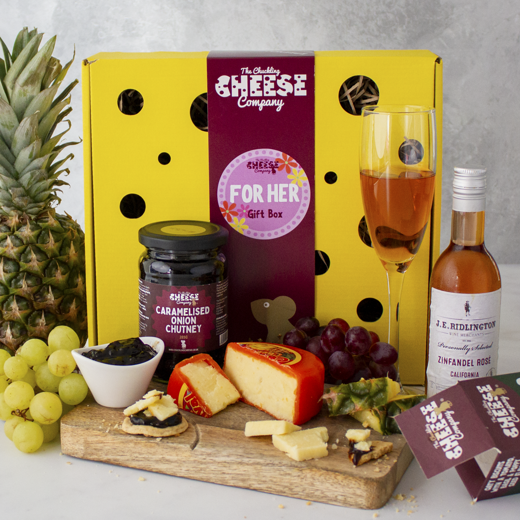 For Her Cheese & Wine Gift Box