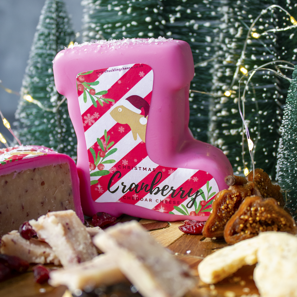 Santa's Boot Cranberry Cheddar Truckle