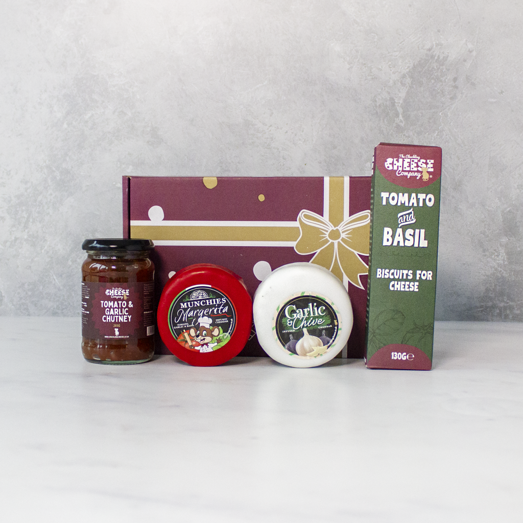 Garlic Cheese & Snacks Selection Gift Box