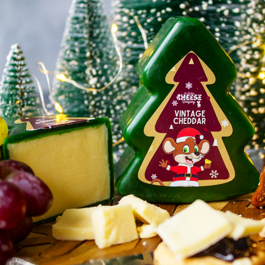 Christmas Tree Shaped Intense Vintage Cheddar Truckle