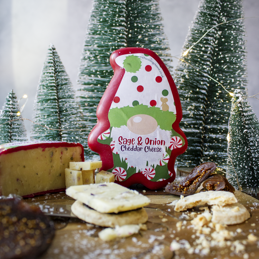 Chuckling Cheese cosy autumn cheese board with seasonal cheese, crackers and chutney pairings