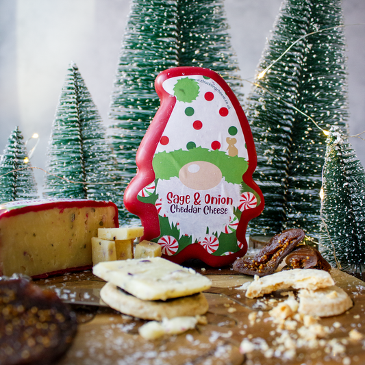Chuckling Cheese cosy autumn cheese board with seasonal cheese, crackers and chutney pairings