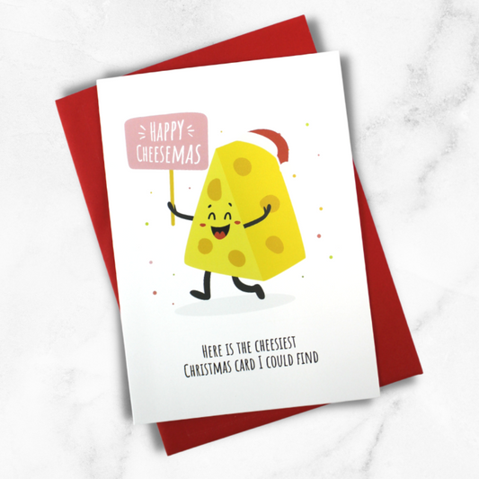 "Happy Cheesemas" Christmas Card