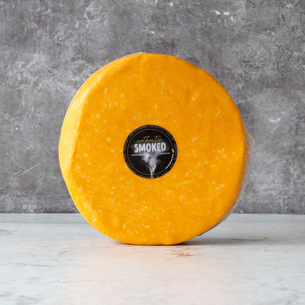 Applesmoked Cheddar Wheel 2.25kg | Rich Smoked Cheese – The Chuckling ...