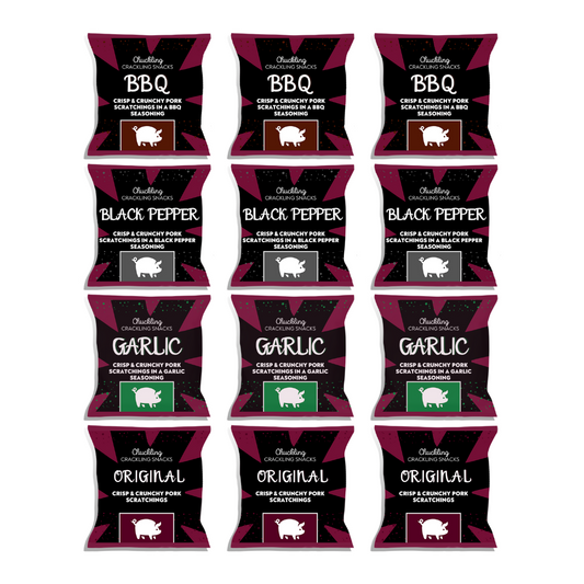 Mixed Pack #1 of Pork Scratchings x 12