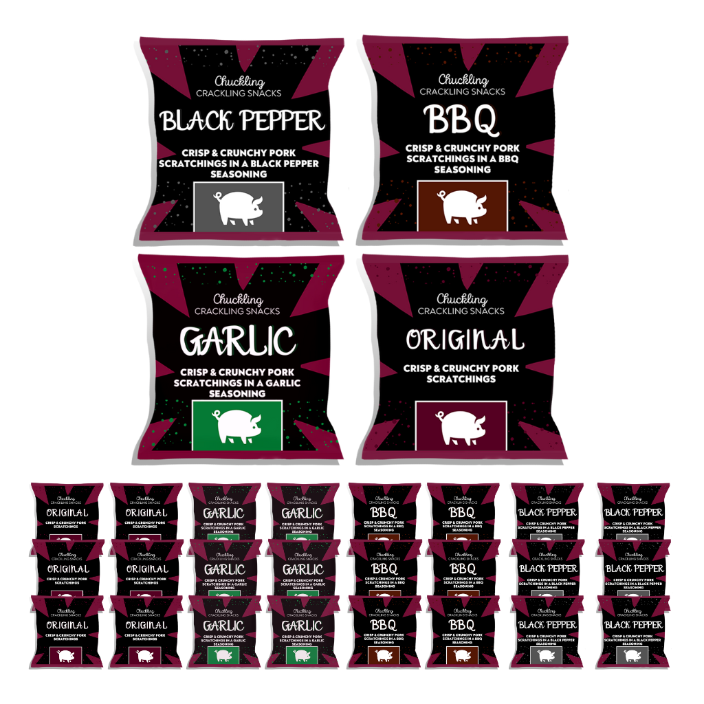 Mixed Pack #1 of Pork Scratchings x 24