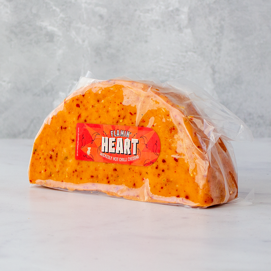 Flamin' Heart Cheddar 1/2 Wheel 1125g