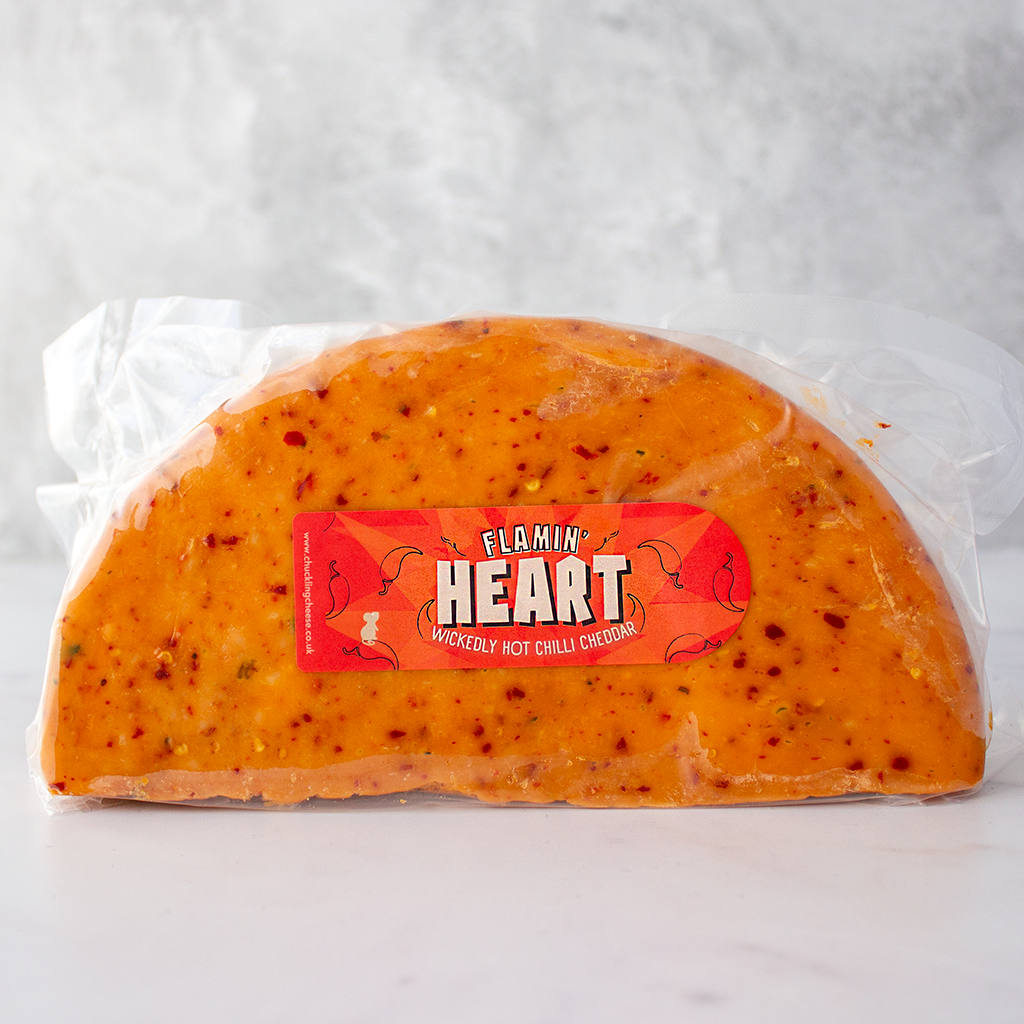 Flamin' Heart Cheddar 1/2 Wheel 1125g