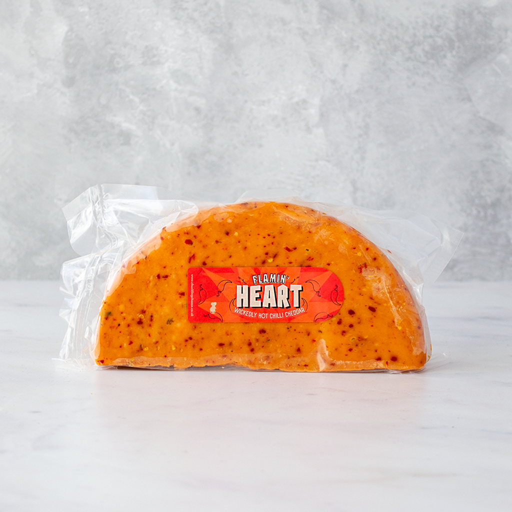 Flamin' Heart Cheddar 1/2 Wheel 1125g
