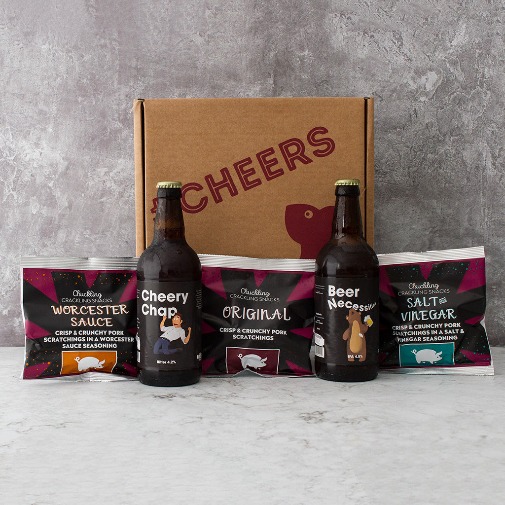Original! Pork Scratchings & Beer Gift Box