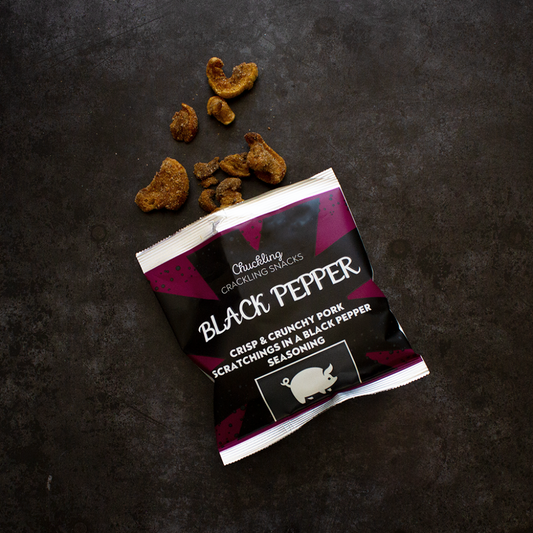 Black Pepper Pork Scratchings (50g)