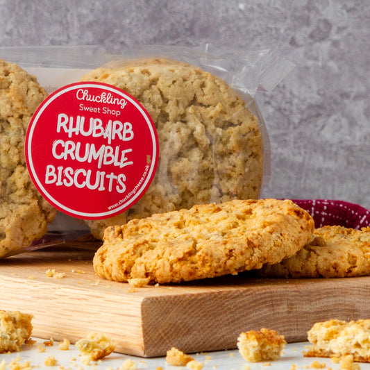 Rhubarb Crumble Biscuits