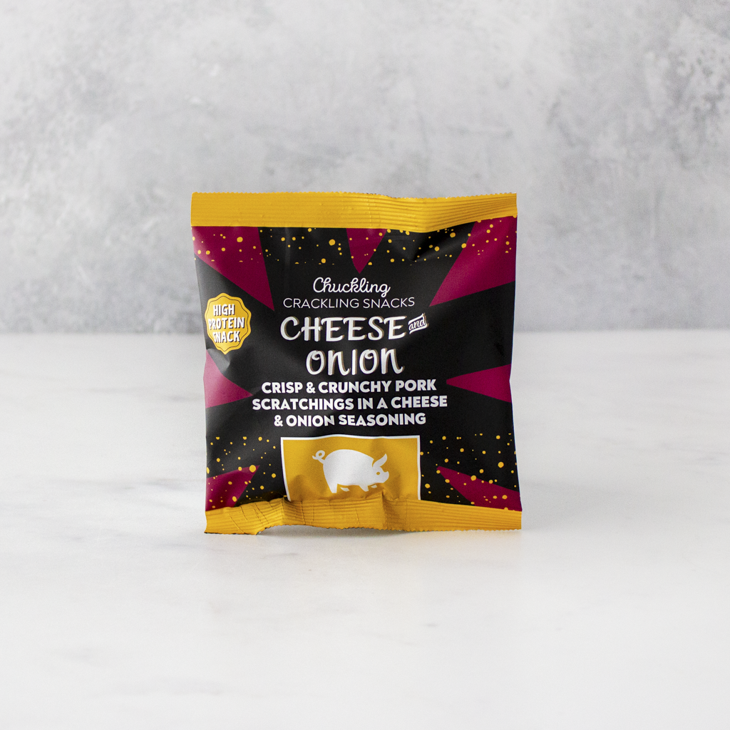 Cheese & Onion Pork Scratchings (50g)