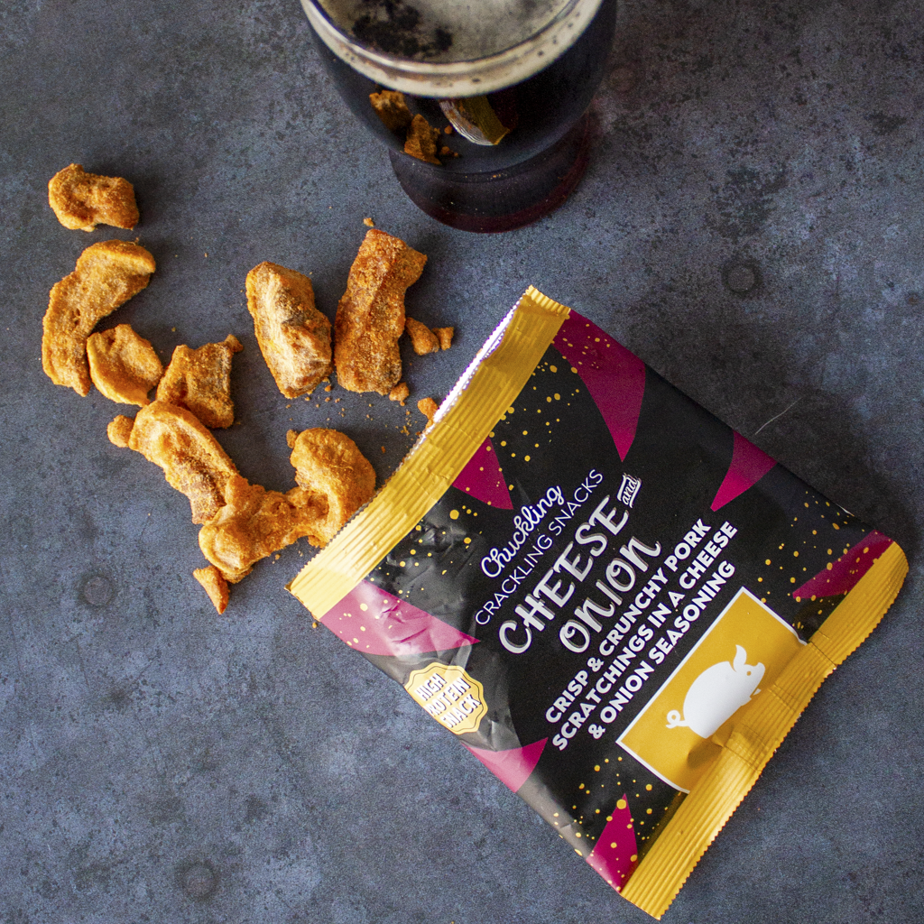 Cheese & Onion Pork Scratchings (50g)