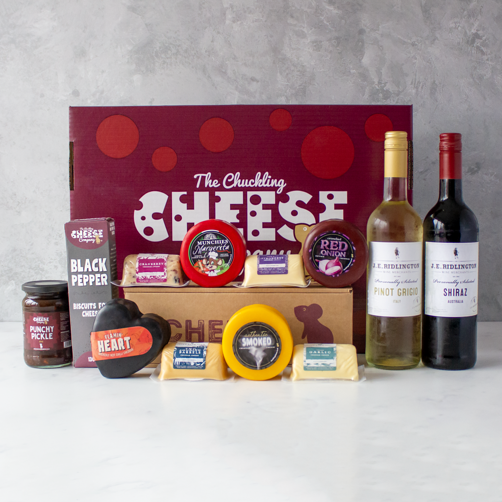 Cheese & Wine Hamper | Gourmet Gift for Food Lovers – The Chuckling ...