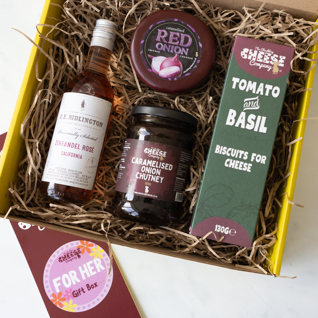 For Her Cheese & Wine Gift Box