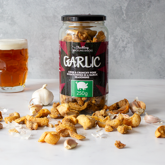 Garlic Pork Scratchings Jar
