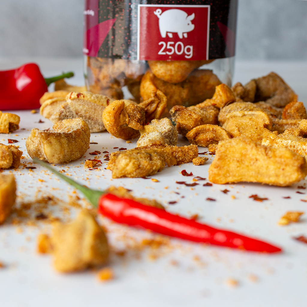 Habanero Pork Scratchings Jar