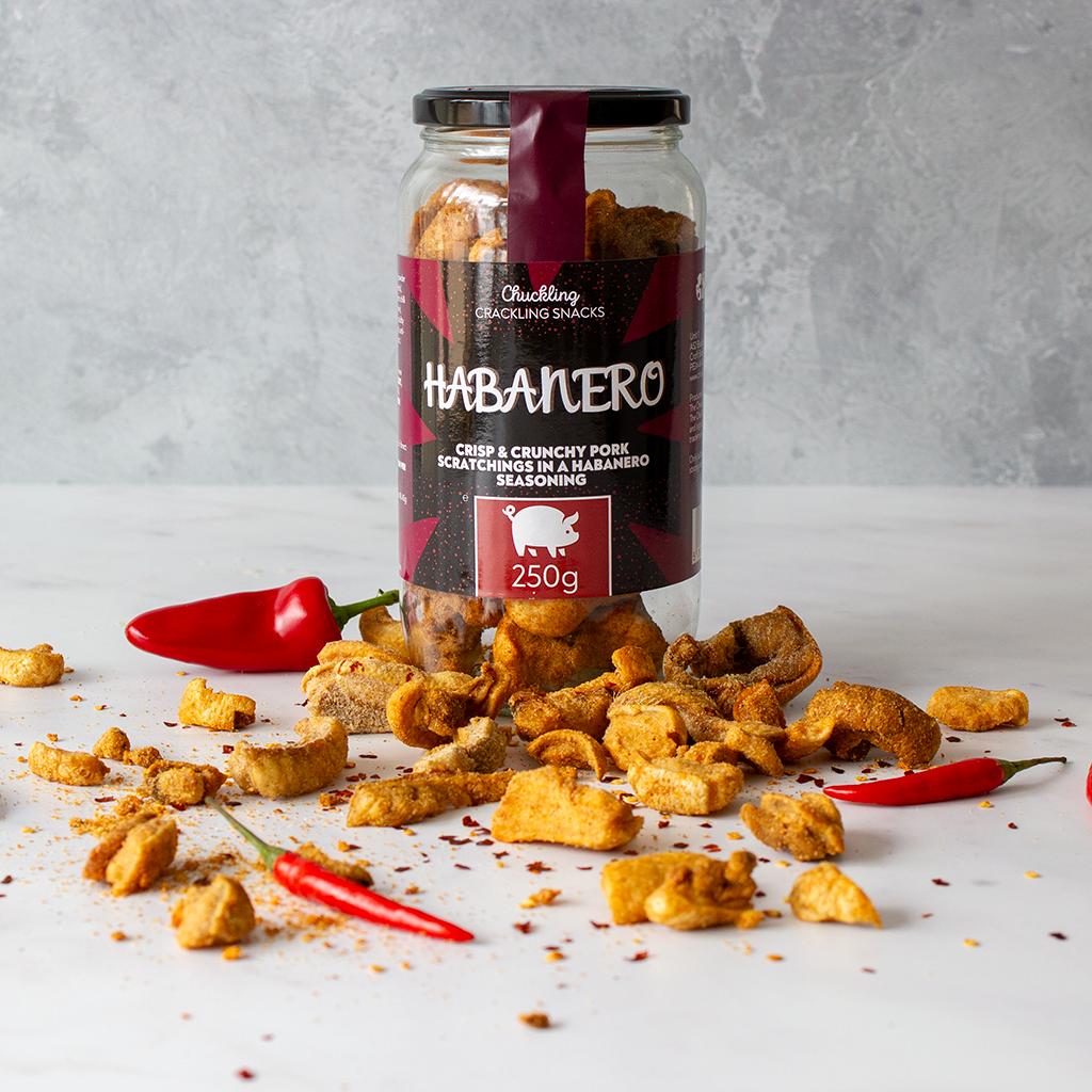 Habanero Pork Scratchings Jar