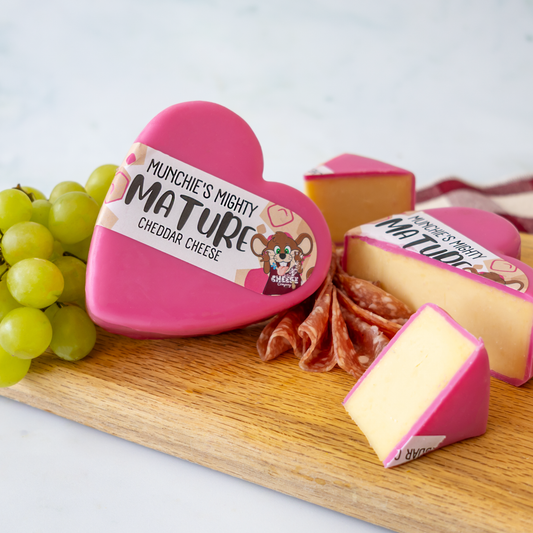 Munchies Mighty Mature Heart Cheddar Truckle
