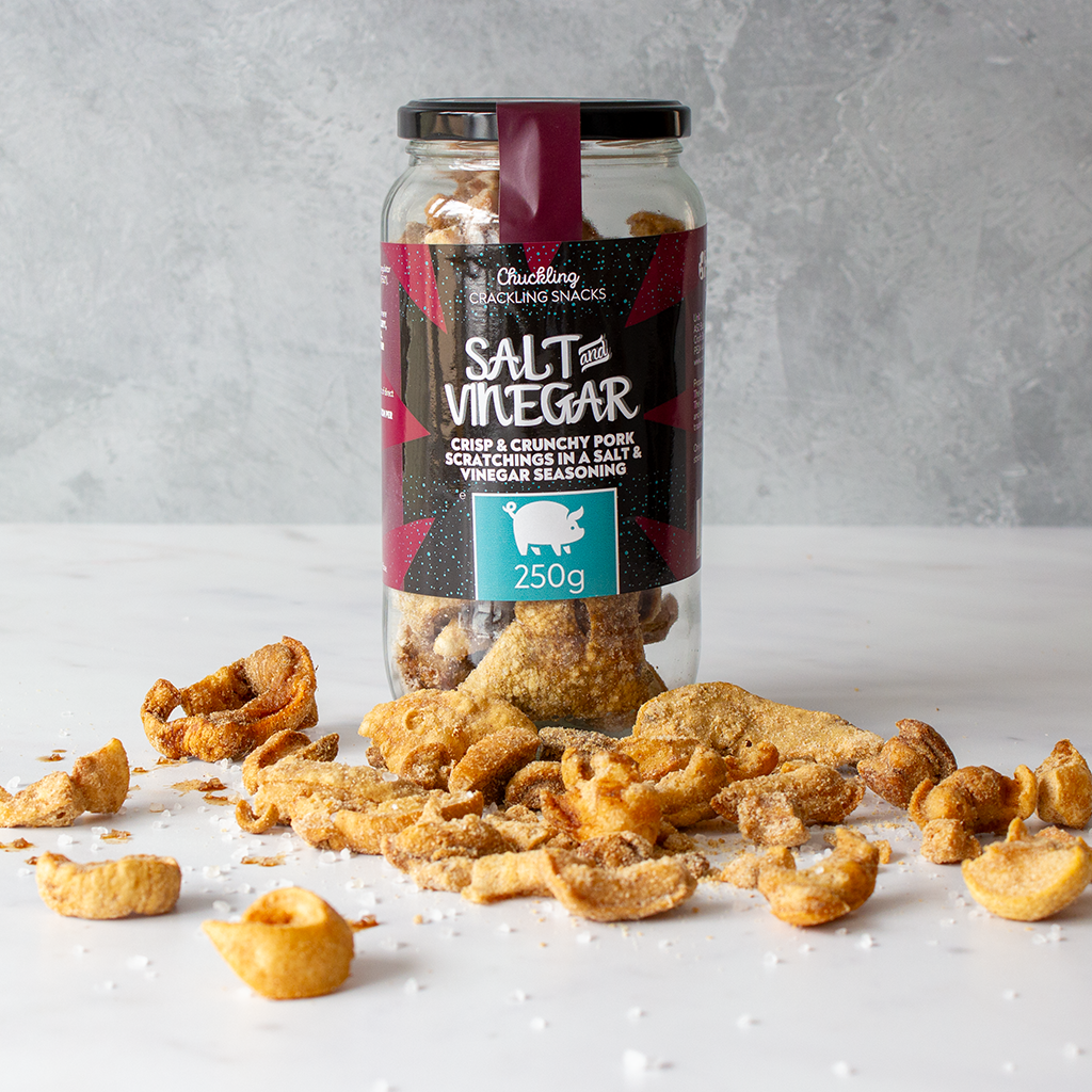 Salt & Vinegar Pork Scratchings Jar