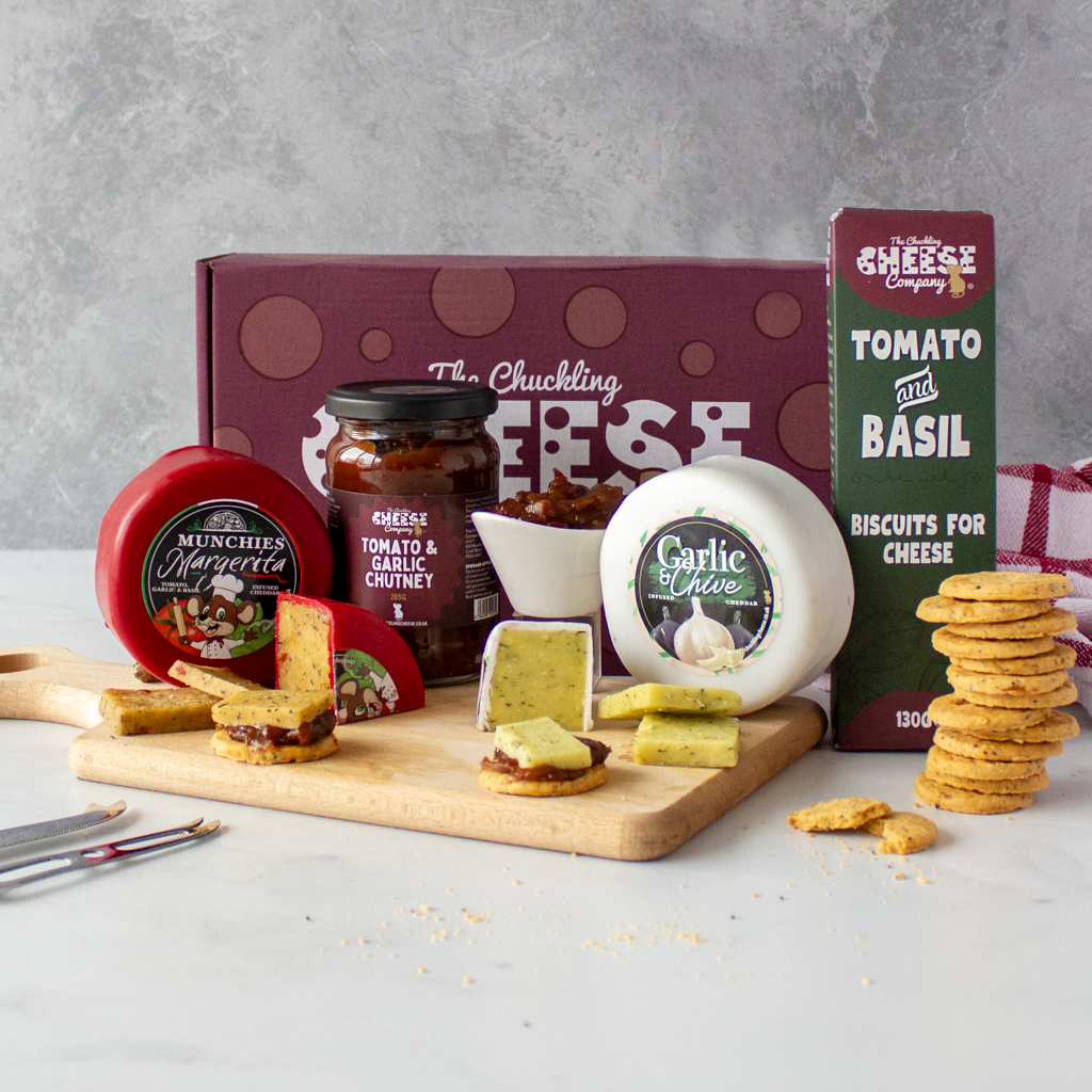 Garlic Cheese & Snacks Selection Gift Box