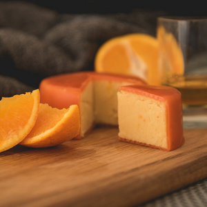 Orange and Whiskey Cheddar Cheese Truckle