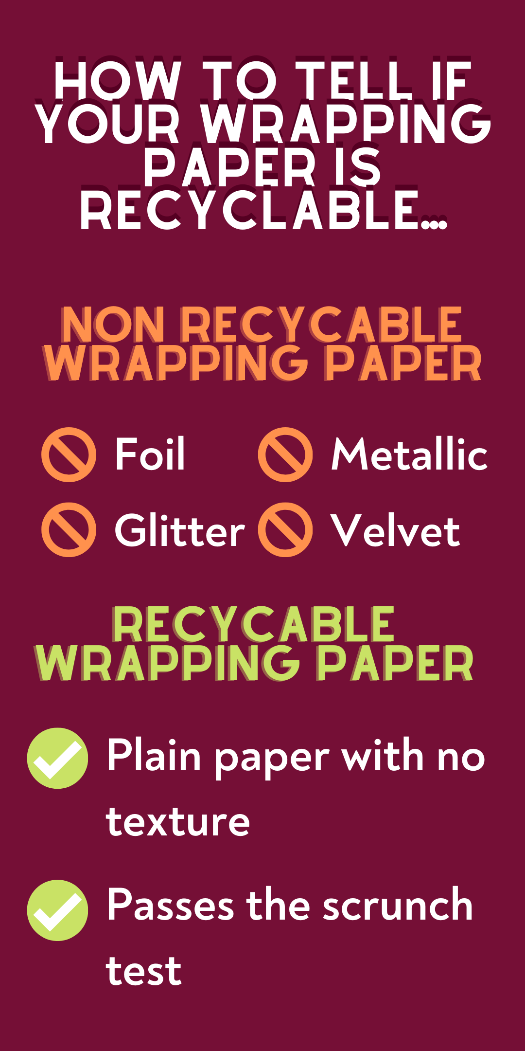 How to tell if your wrapping paper is recyclable