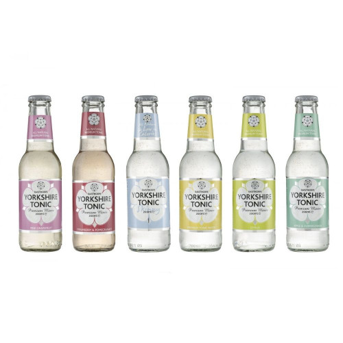 A variety of tonic waters from Raisthorpe Manor.