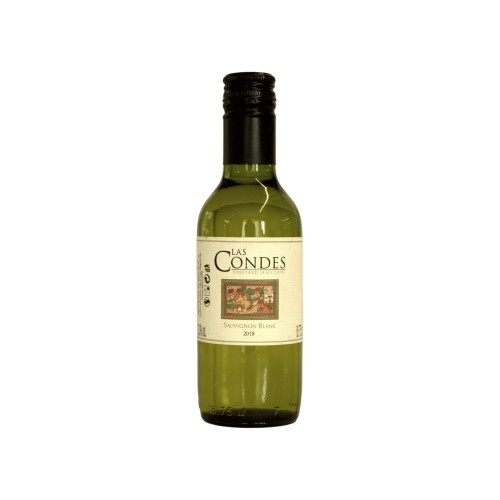 White background image of a bottle of Las Condes Sauvignon Blanc 18.7cl