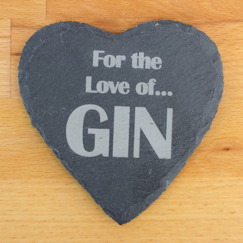 For The Love of Gin | Engraved Coaster
