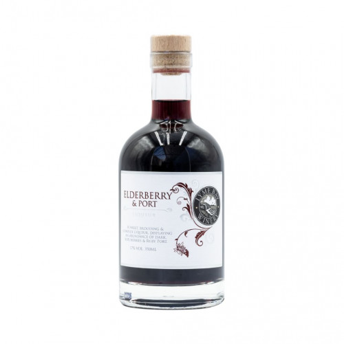 35cl bottle of Elderberry and Port Liqueur by Lyme Bay
