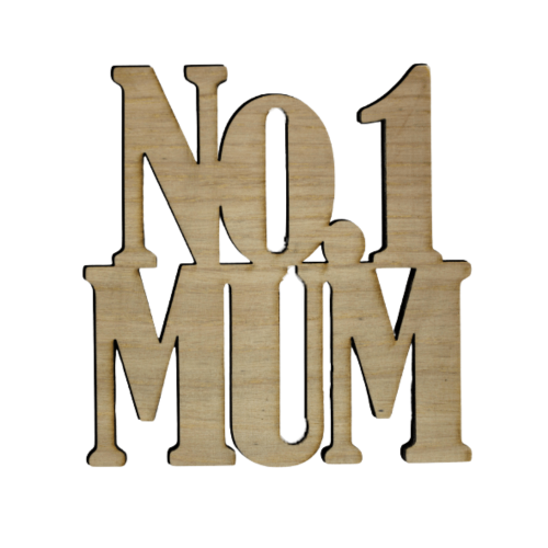 No.1 Mum Wooden Coaster by The Chuckling Cheese Company