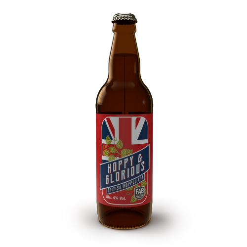Hoppy & Glorious British Hopped IPA by FAB Brewery for the Queen's Platinum Jubilee