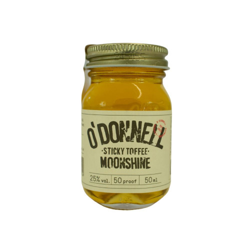 White background image of the O'Donnell Sticky Toffee Moonshine 5cl
