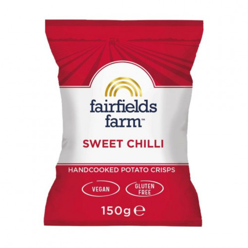 An image of the Sweet Chilli Fairfield Crisps150g availble to purchase from The Chuckling Cheese Company