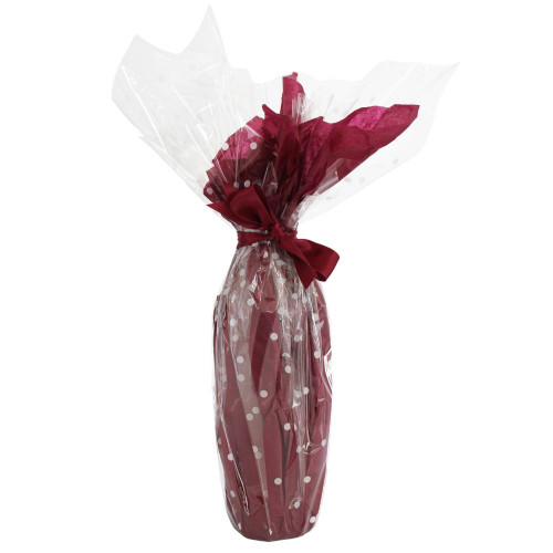 White background image of the bottle gift wrap by The Chuckling Cheese Company