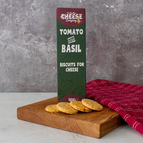 An image of the Tomato and Basil Cheese Biscuits availble to purchase from the Chuckling Cheese Company