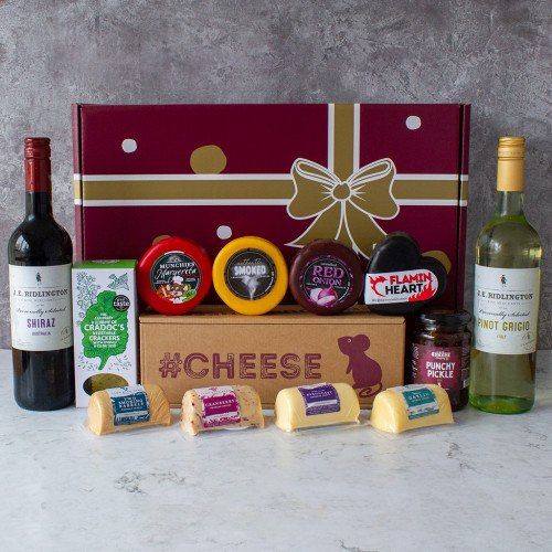 Cheese & Wine Gift Hamper, Available now at the Chuckling Cheese Company