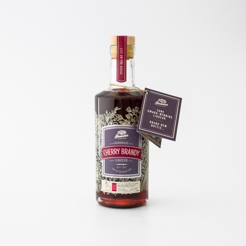 White background image of single bottle of Sloemotion Cherry Brandy 50cl