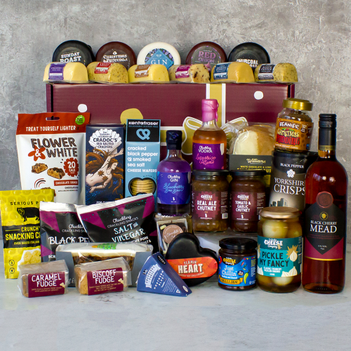An image of The Christmas Feast Hamper availble to purchase from The Chuckling Cheese Company