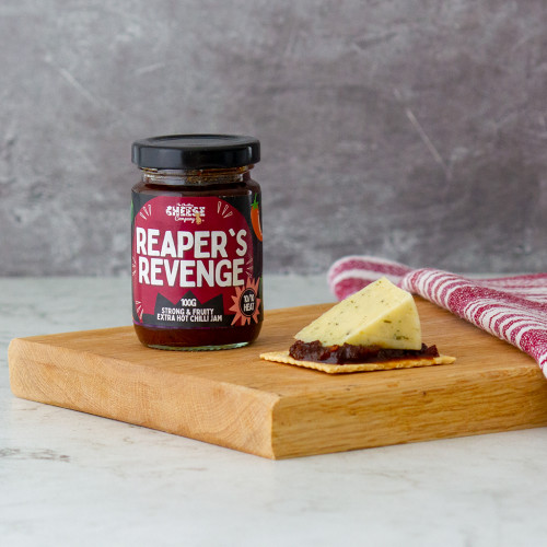 Reaper’s Revenge Chilli Jam, Available Now at The Chuckling Cheese Company